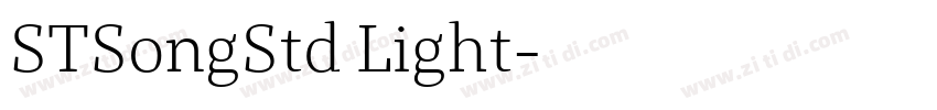 STSongStd Light字体转换